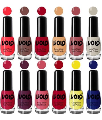 VOLO Best Affordable FullYear Collection Nail Polish Combo 12 Pcs Multi Glossy 60 mL
