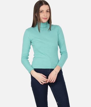 NUEVOSDAMAS Cotton Blend Green Jumpers - Single