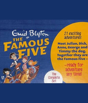 FAMOUS FIVE COMPLETE BOX SET OF 21 TITLES BY Enid Blyton