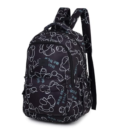Walkbag Flamenco Printed Black Backpack