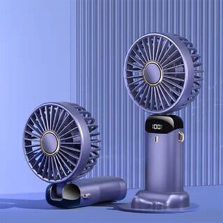 Charkee USB FanAssorted Pack of 1 Rechargeable Mini Portable Kitty Hand Fan