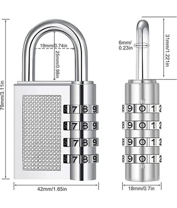 QitmirMKT High Security 4 Combination Lock