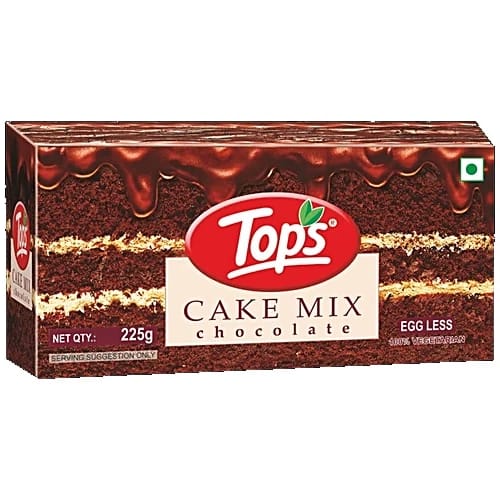 Tops Cake Mix - Pineapple, 100% Vegetarian, Eggless, For Easy Baking At Home, 225 g Carton