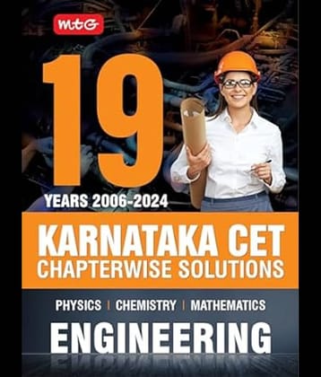 MTG 19 Years (2024-2006) Karnataka CET Chapterwise Solutions Physics::Chemistry & Mathematics | KCET Previous Year Solved Papers | KCET PYQ Book For Engineering Entrance Exam 2025