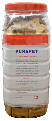 Purepet Biscuit , Chicken flavour , Dog Treats 800gm