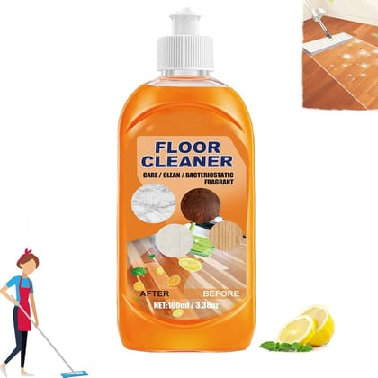 ELHAE Lemon Fresh Floor Cleaner Liquid | Multi-Surface Cleaner for Tiles, Marble, Wood & Laminates | Removes Dirt, Odor & Stains | Long-Lasting Fragrance