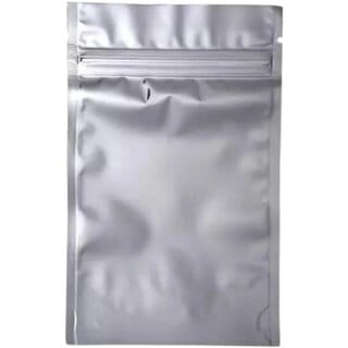 69 Polyester Plain Silver Pouch Bag - 10 Pcs Pack