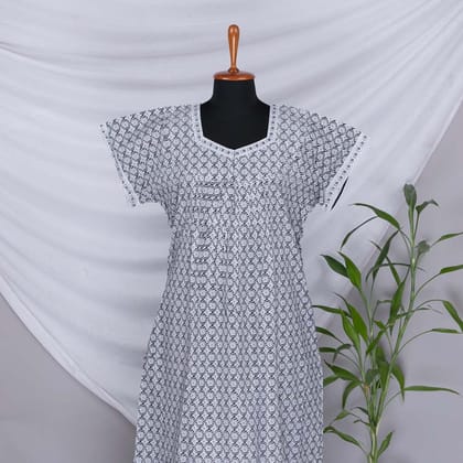 Nstyle Cotton Nighty Pleated (Size 2XL)