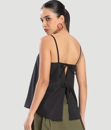 Bene Kleed Women's Cotton Crop Top ( Black )