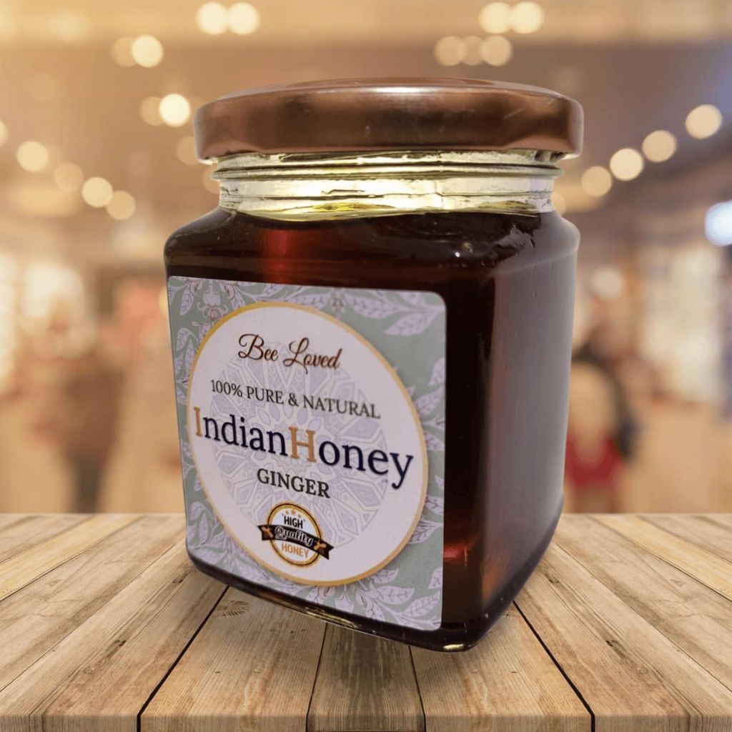 IndianHoney Ginger Natural Honey For A Spicy, Sweet Boost to Your Morning Routine