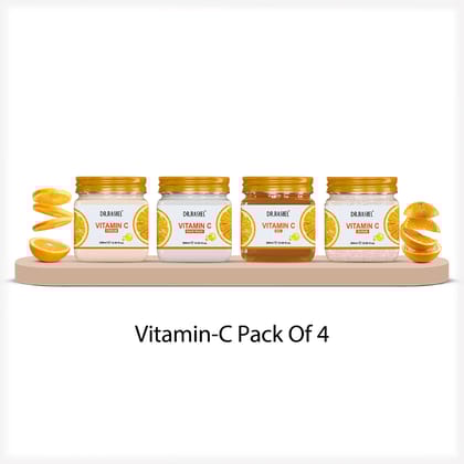 Vitamin C Pack of 4 (scrub, Gel, Cream & Facepack)
