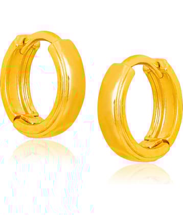 LUV FASHION Golden Bali Earrings ( Pack of 1 )