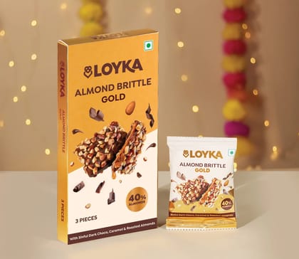 Loyka Almond Brittle (3 Pieces) | Premium Chocolate Coated Almonds | Gift & Snack Loyka Almond Brittle (3 Pieces) | Premium Chocolate Coated Almonds | Gift & Snack