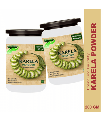 Rawmest 100% Pure Karela Powder 200 Gm Pack of 2