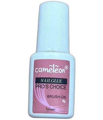 Cameleon White Brush On Nail Glue (White) Nails 8 g