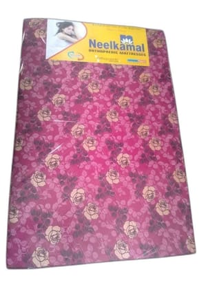 Neelkamal Orthopaedic Mattress (Pink, 6 ft x 4 ft) | Optimal Back Support | Daily Sleep & Comfort