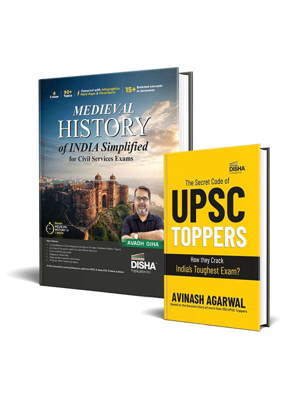 Combo - Medieval History of India Simplified for UPSC & State PSC Civil Services Exams + The Secret Code of UPSC Toppers