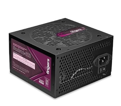 FINGERS BoxIron-800 High-Efficiency Power Supply SMPS with 7 SATA (5-pin) connectors (800 W Power Delivery, 12 cm Cooling Fan, 2000 RPM, 1.2 m Long Power Cable) FINGERS BoxIron-800 High-Efficiency Power Supply SMPS with 7 SATA (5-pin) connectors (800 W Power Delivery, 12 cm Cooling Fan, 2000 RPM, 1.2 m Long Power Cable)