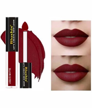 BLUSHIS High Pigmentation Maroon Super Matte Hydrating Lipstick