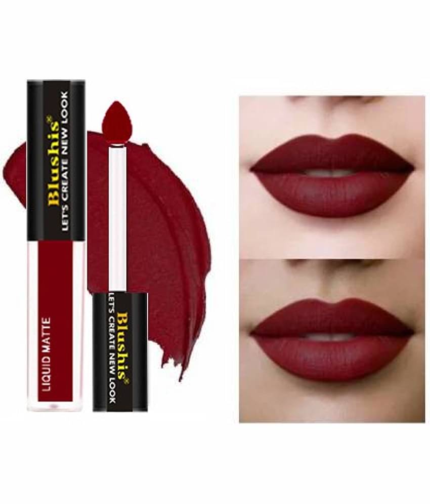 BLUSHIS High Pigmentation Maroon Super Matte Hydrating Lipstick