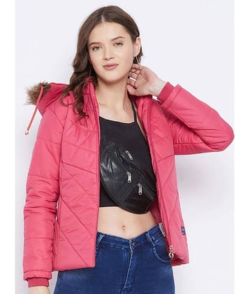 VERO AMORE - Polyester Pink Hooded Jackets Pack of 1