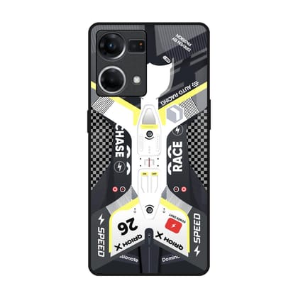Car Enthusiast Glass Case for Oppo F21s Pro