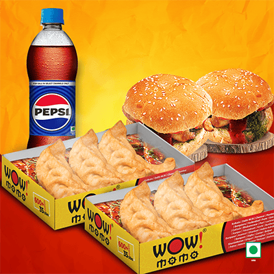 Veg Himalayan Fried Momo 6Pc + Veg Moburg 2Pc + 1 Pepsi 400ml