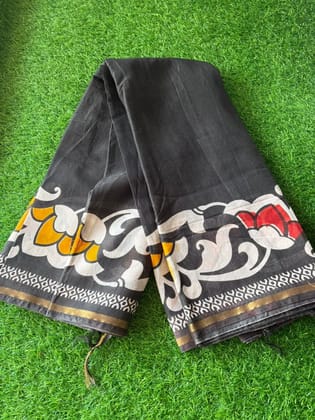 Chanderi silk cotton saree