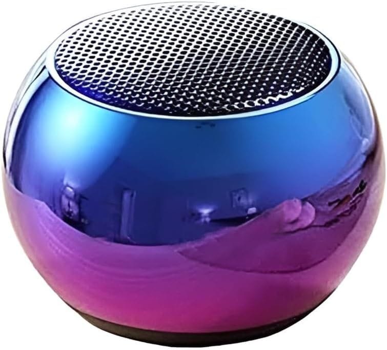 Mini Bluetooth Speaker with TWS Pairing, Compact Metal Body and Powerful Sound Color - Blue
