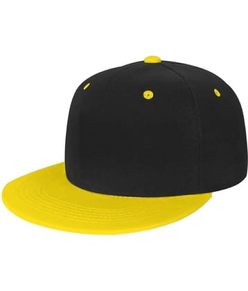 INFISPACE Kid's Hip-Hop Yellow Color Cap -Adjustable Baseball Snapback Style Cap for Boys and Girls (Age: 4 to 10 Years)