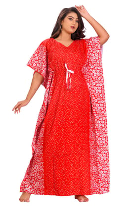 Fabimi Women Cotton Kaftan Nighty New