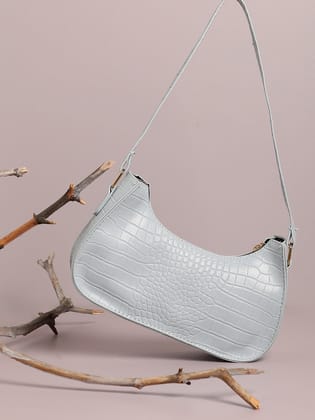 Croc-A-Diva Silver Mini Bag-Shoulder Bag