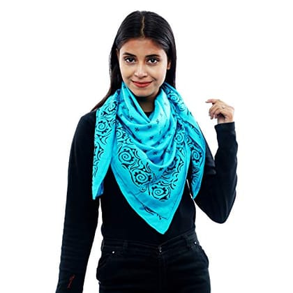 Eri Silk Printed Scarf Yellow