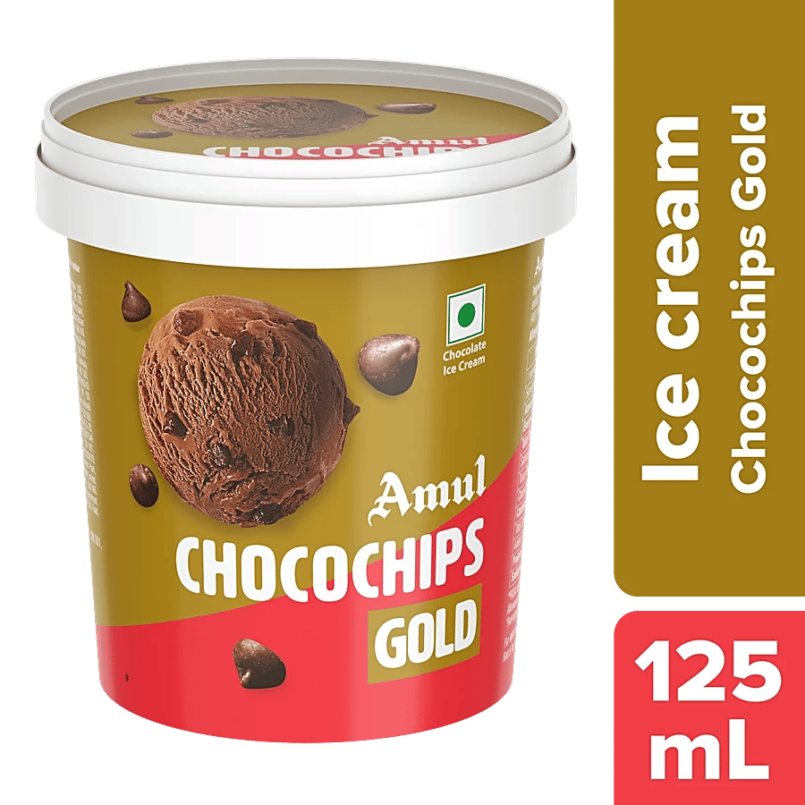 AMUL CUPS CHOCOCHIPS GOLD 125ML