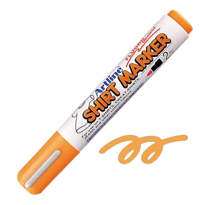 Artline T-Shirt Marker Pack of 12 (Fluro Orange Colours) | For use on T-SHIRTS, SWEAT-SHIRTS, JEANS & other cotton fabrics