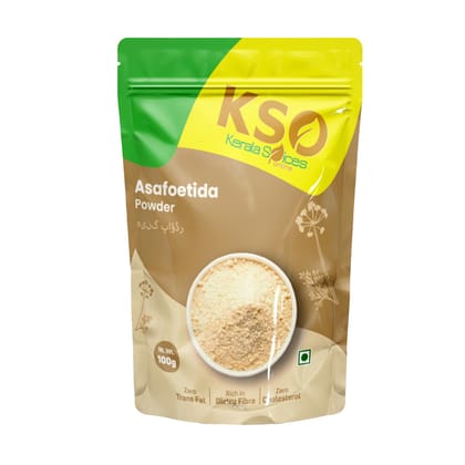 Kerala Spices Pure Heeng Powder 100g | 100% Natural & Preservatives Free | Authentic Asafoetida for Indian Cooking | Ideal for Curries, Lentils, and Vegetable Dishes
