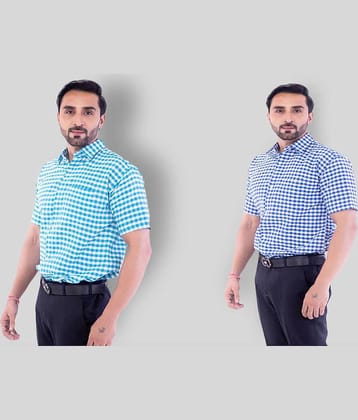 DESHBANDHU DBK - Multicolor Cotton Regular Fit Men's Casual Shirt ( Pack of 2 )