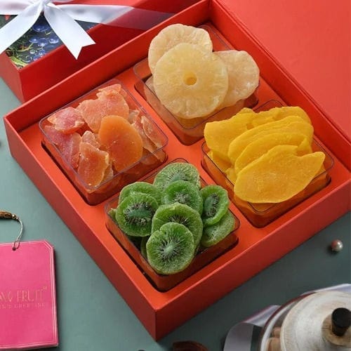 Exclusive Orange Gift Box of Dried Fruits