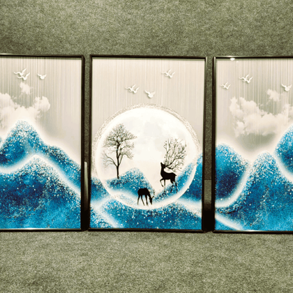 Unique Crystal Wall Painting Style 9-H: 16 | L: 24 Inch