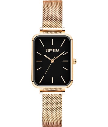 Septem Rose Gold Stainless Steel Analog Womens Watch