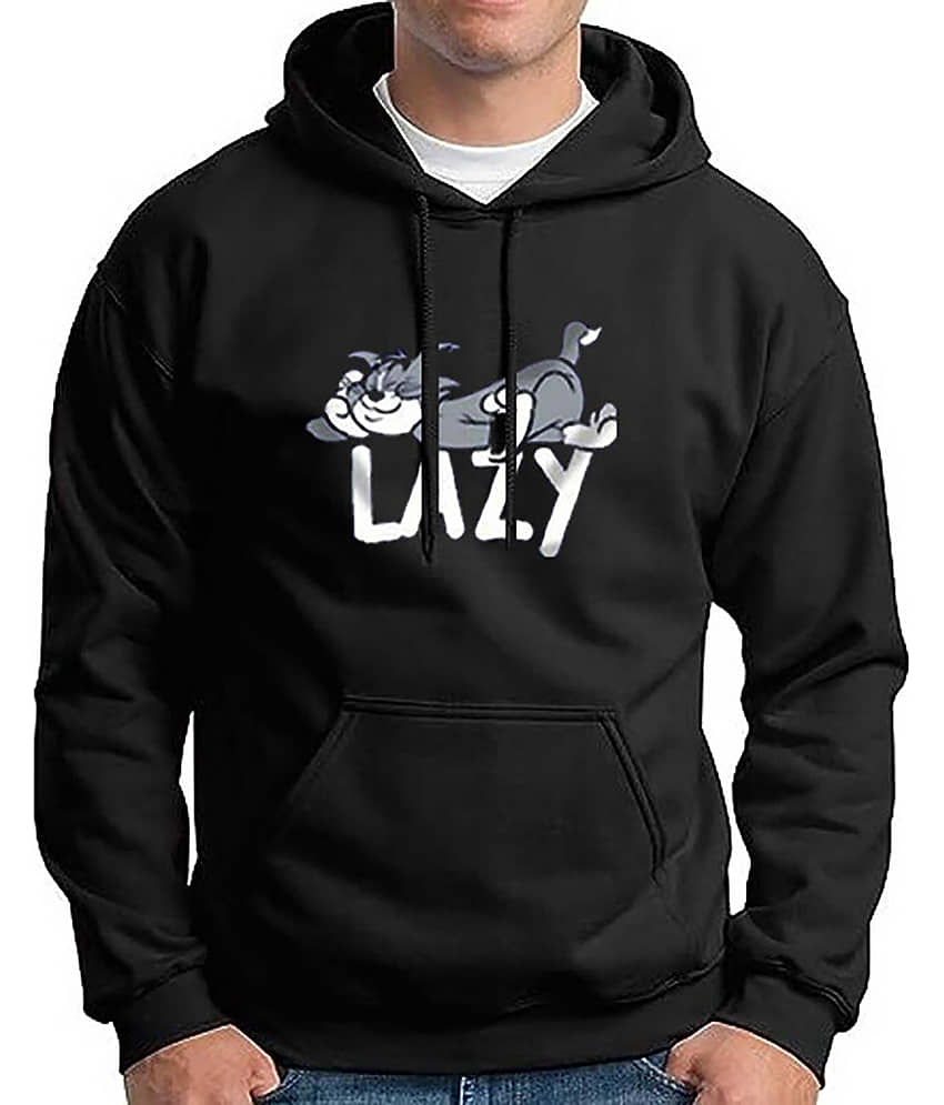 code yellow Fleece Hooded Men's Sweatshirt - Black ( Pack of 1 )