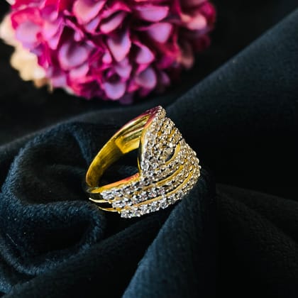 Vs Sterling Silver Cocktail Ring 223 6g-9