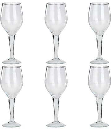 Afast Glass Wine Glasses, Clear, Pack Of 6, 200 ml