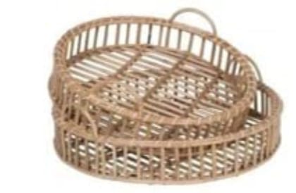 Dastkar Crafts Bamboo Serving Tray Serving Dish Handmade Appetizer Platter Serving Tray