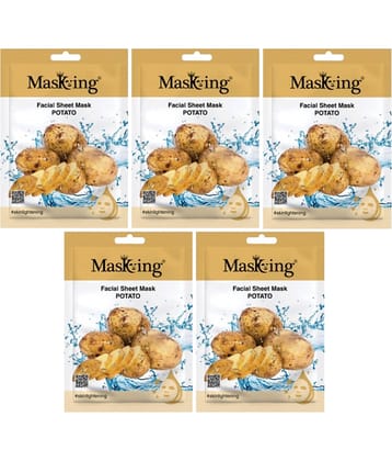 Masking - Fairness Sheet Mask for All Skin Type ( Pack of 5 )
