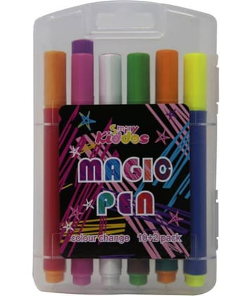 Smily kiddos | Smily Magic Color Change Pen (Mix)  | Kids sketch Pen | School Sketch Pens | Kids Stationery | School Accessory's | Sketch Pen For Boys & Girls | Children's Drawing Pens  |