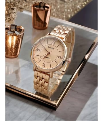 EEWHI Rose Gold Metal Analog Womens Watch