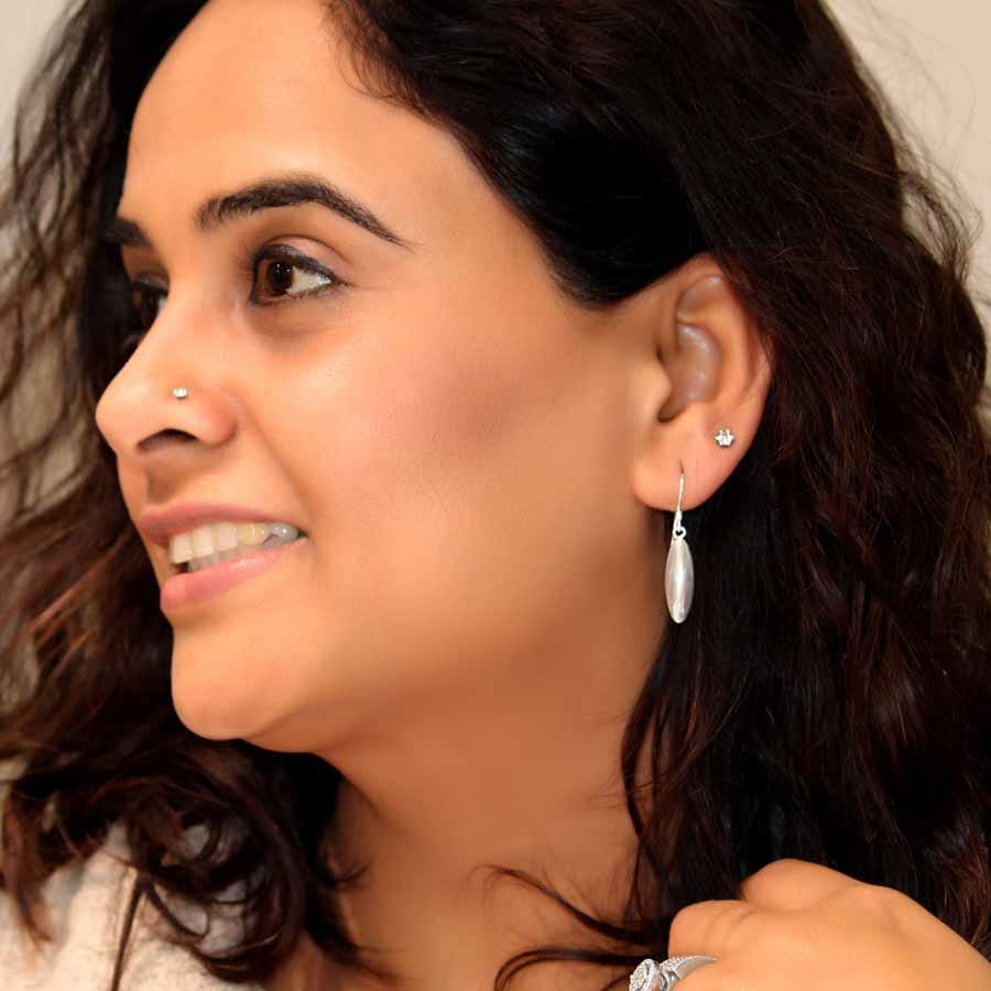 Marquise 925 Sterling Silver Dangler