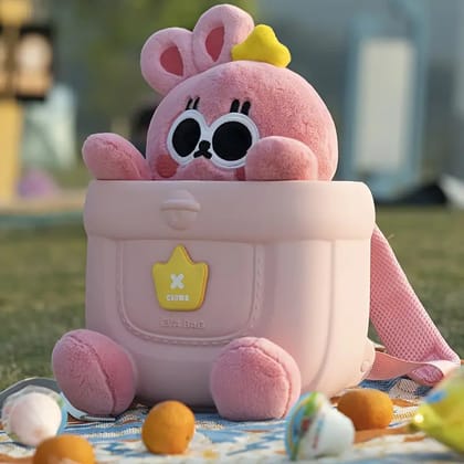 Cool Cute Animal Theme Soft Plush Backpack for Kids-Lovely Rabbit