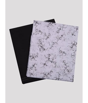 Maharaja - White Polyester Blend Men's Unstitched Shirts & Trousers ( Pack of 2 )